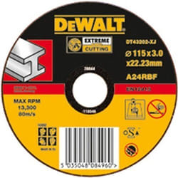 Disque abrasif DeWalt DT42201-XJ; 115x3 mm