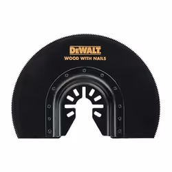 Lame bi-métal Ø100 mm x 23 mm pour Multicutter DEWALT - spécial application déportées - DT20710 - Lame semi circulaire moyeu ...