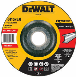 Dewalt - Meule concave pour métal, 115 x 6 x 22,23 mm DX7921-AE