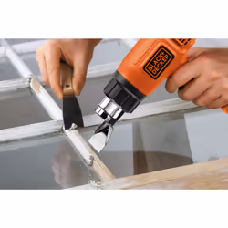 Black & Decker KX1650-QS pistolet thermique 740 l/min 600 °C 1750 W Noir, Orange