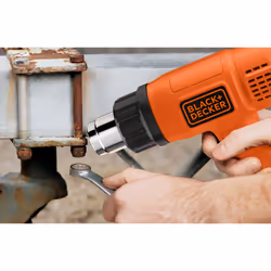Black & Decker KX1650-QS pistolet thermique 740 l/min 600 °C 1750 W Noir, Orange - Vue supplémentaire 4