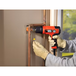 Black & Decker KX2200K-QS pistolet thermique Pistolet d’air chaud 720 l/min 645 °C 2000 W Noir, Orange