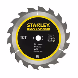 Scie circulaire Stanley STA15370-XJ; 190x16 mm; Z18