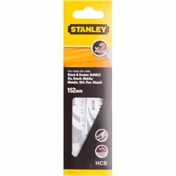 Stanley STA21172-XJ, Lames de scie sabre, Plastique, Bois, Contreplaqué à base de bois, Acier fin au carbone, Noir, Gris, 15, ...