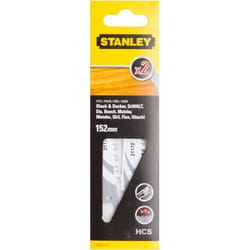 Stanley STA21172-XJ Lame de scie sauteuse, à chantourner et sabre Lames de scie sabre Acier fin au carbone 2 pièce(s)