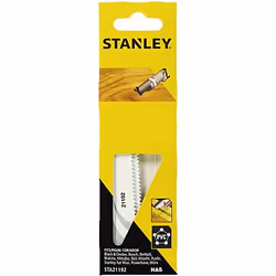 Stanley STA21192-XJ, Lames de scie sabre, Aluminium, Métal non Ferreux, Plastique, Bois, Bois avec clous, Acier fortement all ...