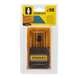 Stanley STA28160-XJ Lame de scie sauteuse, à chantourner et sabre Lames de scie sauteuse Acier rapide 16 pièce(s)