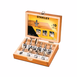 Coffret de forêts pour le bois Stanley; 8 mm; 10 unités