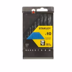 Stanley STA56010-QZ, Perceuse, Métal, Acier à coupe rapide (HSS-R), 2/3/4/5/6/8 mm, 6 pièce(s)