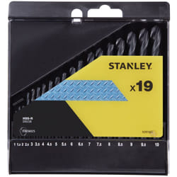 Stanley Cassette de 19 forets HSS-R de 1-10mm STA56025-QZ