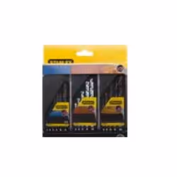 Stanley STA56045-QZ, Perceuse, Maçonnerie, Métal, Bois, 4/5/6/8/10 mm, 2/3/4/5/6/8 mm, 4/5/6/8/10 mm, 16 pièce(s)