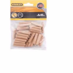 Stanley 5288413, Rond, Bois, 8 mm, 40 mm, 40 pièce(s)