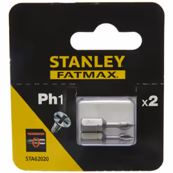 Peu de tournevis Stanley STA62020-XJ; PH1; 25 mm; 2 unités