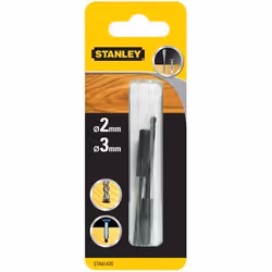 Stanley STA61420-XJ, Perceuse, Foret hélicoïdal, Bois, Tige hexagonale, 2,2 mm, Noir