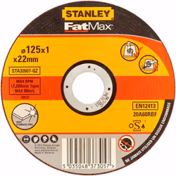 Stanley Disque aggloméré fin à tronçonner l'inox 125x1.0 STA32607-QZ