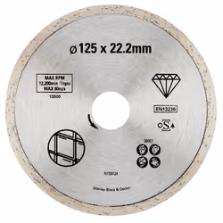 Disque à tronçonner diamanté Stanley STA38007-XJ; 125 mm