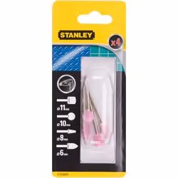Stanley STA30005-XJ, Meule en pierre, Rose, Argent, 4 pièce(s), Ampoule