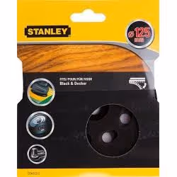 Tampon d'interface de protection pour ponceuse à orbite aléatoire Stanley STA32312-XJ; 125 mm