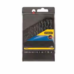 Stanley STA56030-QZ, Perceuse, Métal, Acier à coupe rapide (HSS-R), 1/2/3/4/5/6/7/8/9/10 mm, 10 pièce(s)
