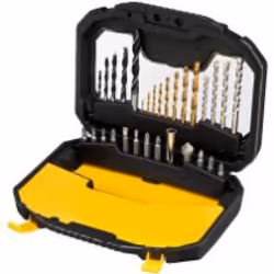 Stanley STA7183-XJ, Perceuse, Ensemble de forets, Maçonnerie, Métal, Bois, 3/4/5/6/8 mm, 1,5/2/2,5/3/3,5/4/5/6 mm, 5/6/7/8 mm