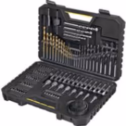 Stanley STA7205-XJ, Perceuse, Ensemble de forets, Maçonnerie, Métal, Bois, Noir, Acier inoxydable, 100 pièce(s)