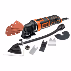 Black & Decker MT300KA-QS outil multi-fonctions oscillant Noir, Orange 300 W 10000 OPM - Vue supplémentaire 7
