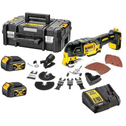 Outil multifonctions 18V Li-Ion (2x4,0 Ah) 32 accessoires en tstak Dewalt DCS355M2
