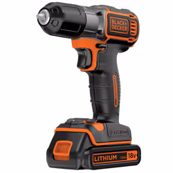 Black & Decker ASD18KB-QW perceuse Noir, Orange