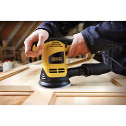 Stanley FME440K Ponceuse à disque 12000 tr/min Noir, Jaune 480 W