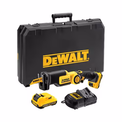 DeWALT DCS310D2, Noir, Jaune, 2700 spm, 1,4 cm, 85 dB, 74 dB, 3 dB
