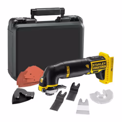 Outil oscillatoire de coupe STANLEY FMC710D2 FATMAX Lithium 18V - 2 batteries 2,0 Ah Passage ultra rapide d’une application à ...