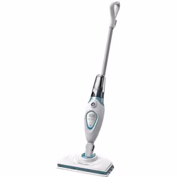 Black & Decker FSM1615-QS nettoyeur vapeur Steam mop 0,35 L 1300 W Bleu, Acier inoxydable, Blanc