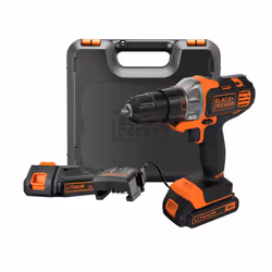 Black & Decker MT218KB, Perceuse à poignée pistolet, 800 tr/min, Batterie, Lithium-Ion (Li-Ion), 18 V, 300 min