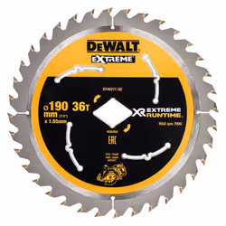 Lame de scie DeWalt DT40271-QZ; 190 mm; Z36