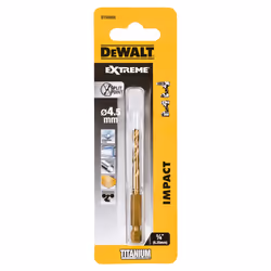 Foret en métal DeWalt DT50005; HSS-Tin; 4,5x43/74,5 mm; pour perceuse à percussion