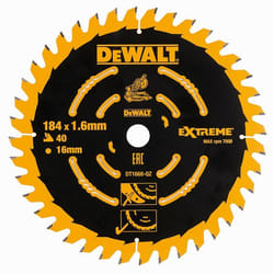 Lame de scie DeWalt DT1668-QW; 185x1,6x16,0 mm; Z40; 20°