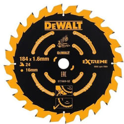 Scie circulaire DeWalt; 184x1,6x16,0 mm; Z24; 7°