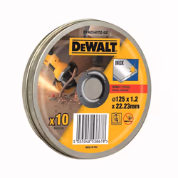 DeWALT DT42340TZ-QZ, Disque de coupe, Moyeu plat, Acier inoxydable, Toutes marques, 2,22 cm, 12,5 cm