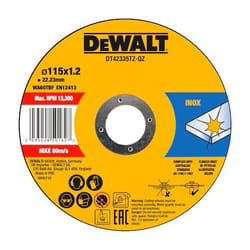 Disque abrasif DeWalt DT42335TZ; 115x1,2 mm; 10 unités