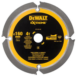 Lame de scie pour plaques de fibres de ciment DeWalt; 160x1,8x20,0 mm; Z4; 12°