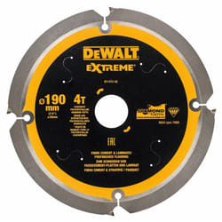 Lame de scie pour plaques de fibres de ciment DeWalt; 190x1,8x30,0 mm; Z4; 12°