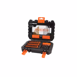 Black &amp; Decker BLACK+DECKER - Set per trapano A7232-XJ, colore: Nero, 1 pezzo, Porte-embout de visseuse, Béton, Métal, Pl ...