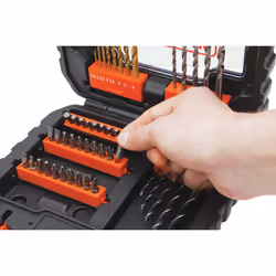 Black & Decker BLACK+DECKER - Set per trapano A7232-XJ, colore: Nero, 1 pezzo Porte-embout de visseuse - Vue supplémentaire 4