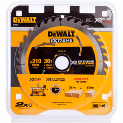 Lame de scie DeWalt XR Extreme; 210x1,8x30 mm; Z36