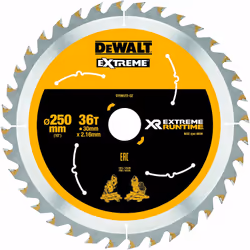 DeWALT DT99572-QZ, Bois, 25 cm, 3 cm, Pointe au carbure de tungstène (TCC), 1,6 mm, 6000 tr/min
