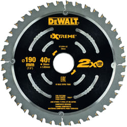 Dewalt - Lame de scie circulaire pour plafonds composites, 190 mm DT4394-QZ