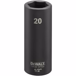 DT7554-QZ - Clé à chocs Ø 20mm 1/2" Description Clé à chocs Ø 20mm 1/2" Motif convexe à 6 points pour plus de durabilité Test ...