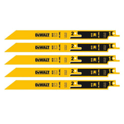 DeWALT DT2416-QZ Lame de scie sauteuse, à chantourner et sabre Lames de scie sabre 6 pièce(s)