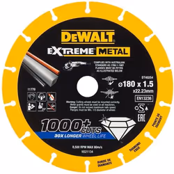 Disque à tronçonner diamanté DeWalt DT40254-QZ; 180x22,23 mm