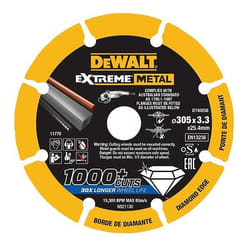 Lame de scie pour le métal DeWalt; 305x3,3x25,4 mm